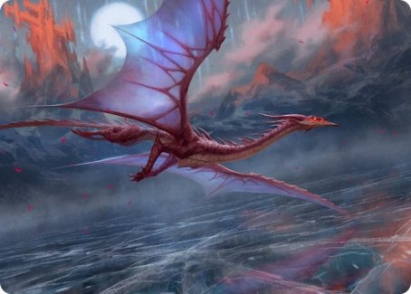 Manaform Hellkite Art Card [Innistrad: Crimson Vow Art Series] | Odin's Place