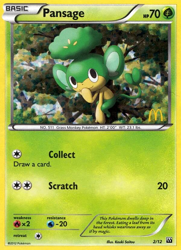 Pansage (2/12) [McDonald's Promos: 2012 Collection] | Odin's Place