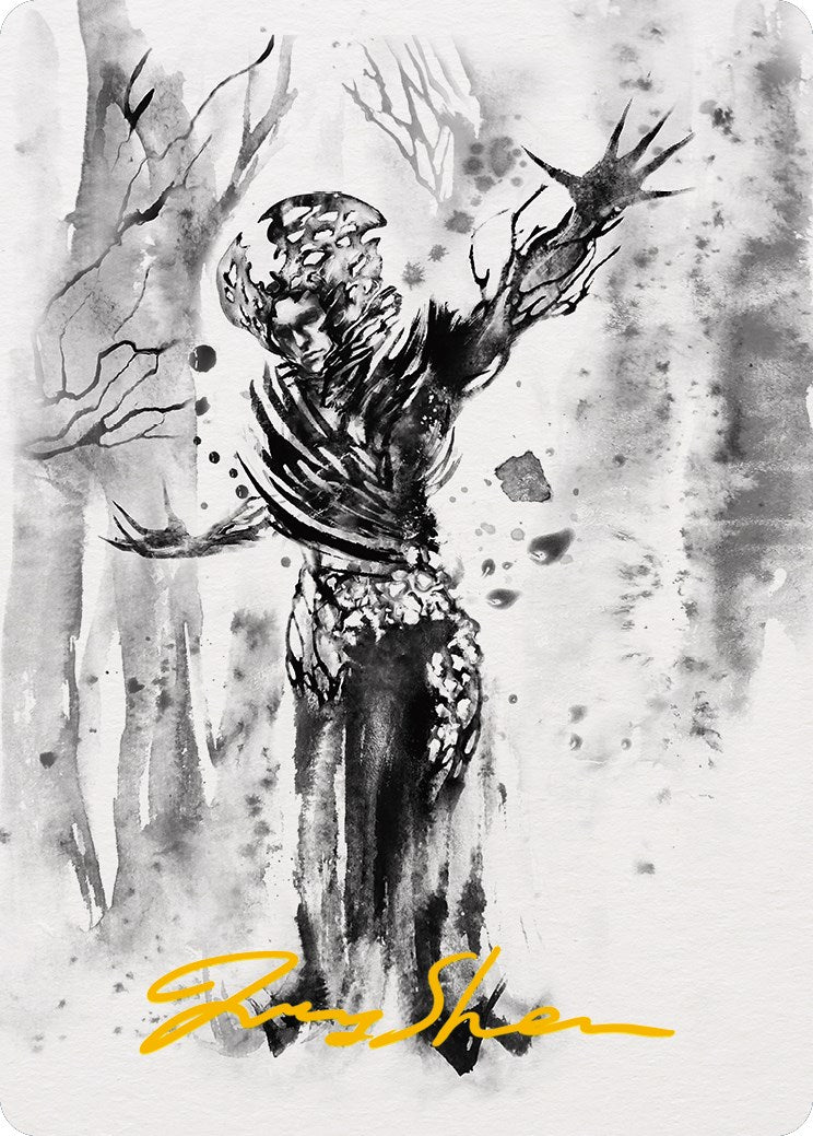 Rustvine Cultivator Art Card (Gold-Stamped Signature) [Phyrexia: All Will Be One Art Series] | Odin's Place