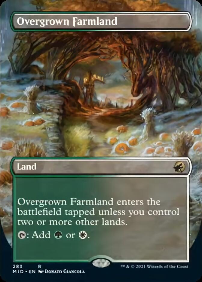 Overgrown Farmland (Borderless Alternate Art) [Innistrad: Midnight Hunt] | Odin's Place