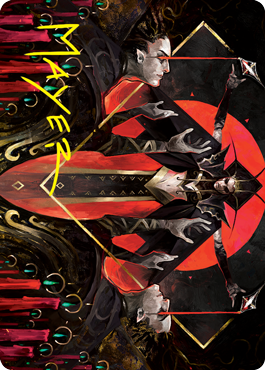 Gift of Fangs Art Card (Gold-Stamped Signature) [Innistrad: Crimson Vow Art Series] | Odin's Place