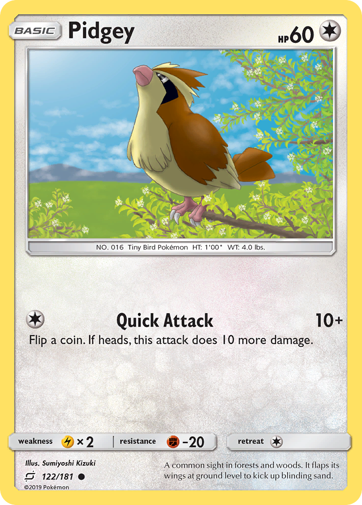 Pidgey (122/181) [Sun & Moon: Team Up] | Odin's Place