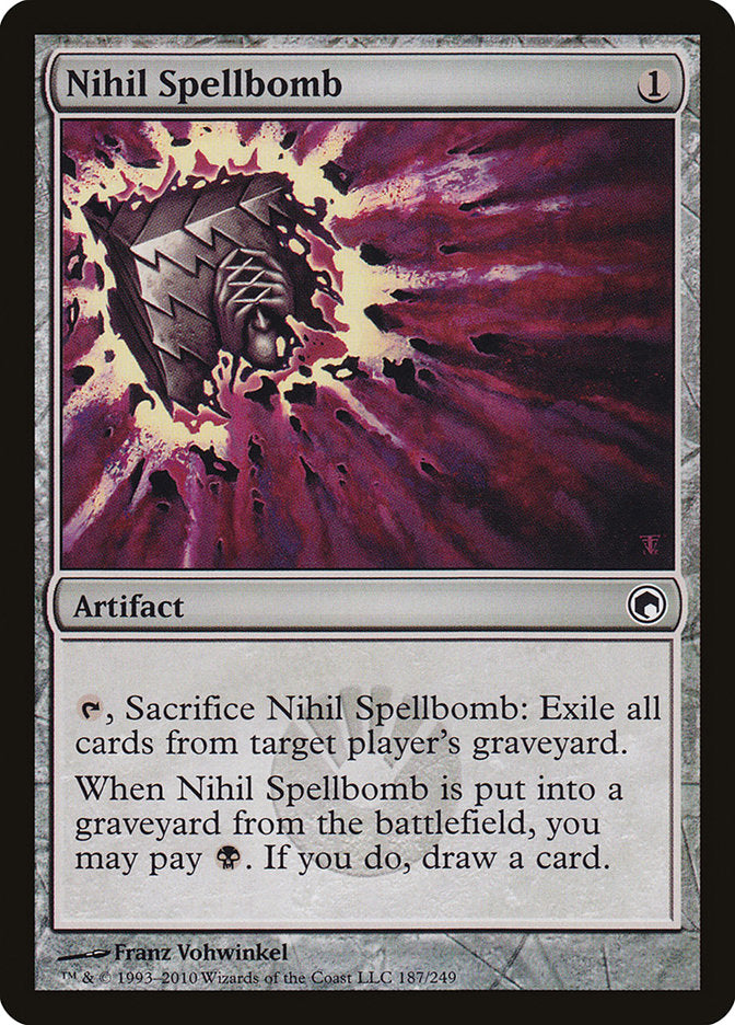 Nihil Spellbomb (187) [Scars of Mirrodin] | Odin's Place