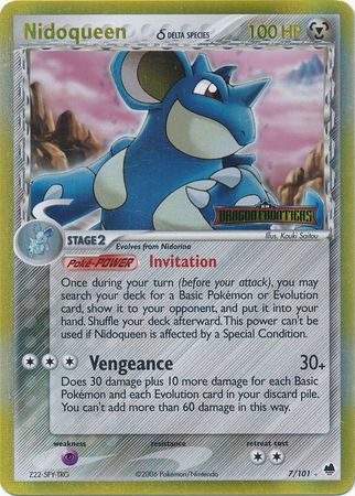 Nidoqueen (7/101) (Delta Species) (Stamped) [EX: Dragon Frontiers] | Odin's Place