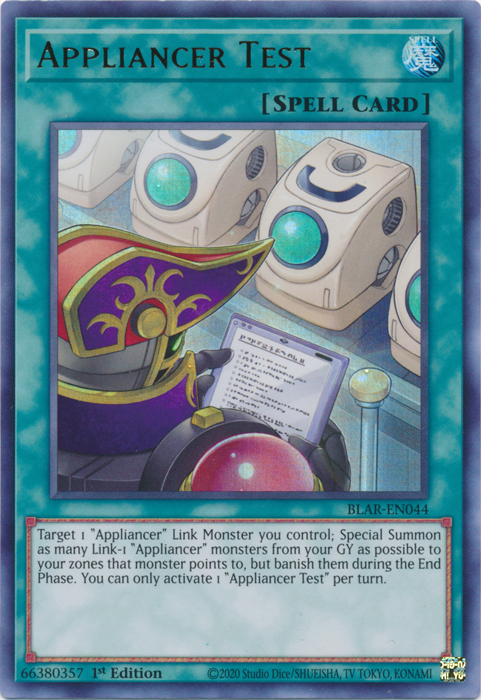 Appliancer Test [BLAR-EN044] Ultra Rare | Odin's Place