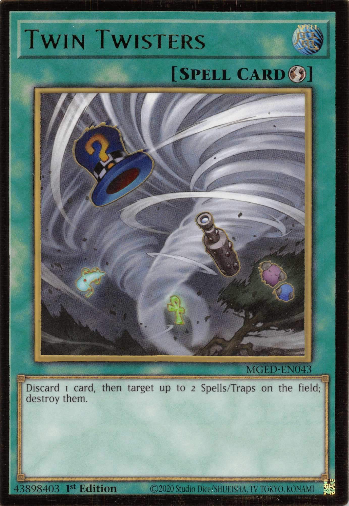 Twin Twisters [MGED-EN043] Gold Rare | Odin's Place