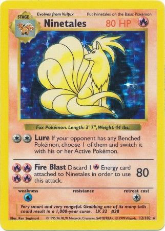 Ninetales (12/102) [Base Set Shadowless Unlimited] | Odin's Place