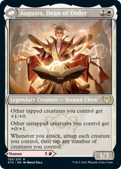 Plargg, Dean of Chaos // Augusta, Dean of Order [Strixhaven: School of Mages Prerelease Promos] | Odin's Place