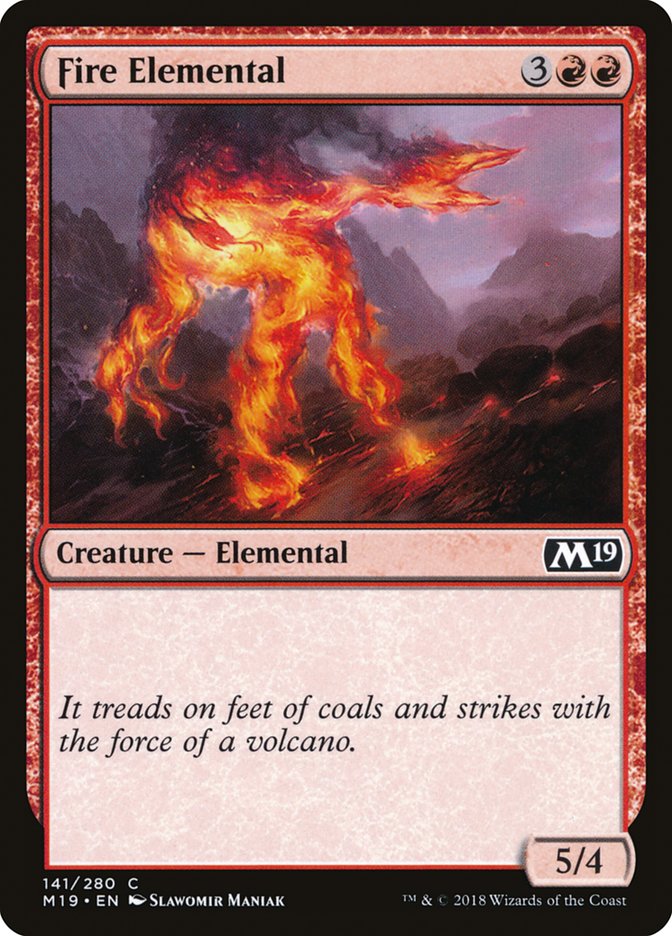 Fire Elemental (141) [Core Set 2019] | Odin's Place
