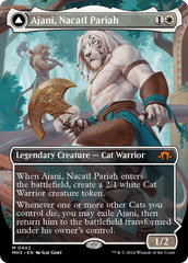 Ajani, Nacatl Pariah // Ajani, Nacatl Avenger (Borderless) [Modern Horizons 3] | Odin's Place