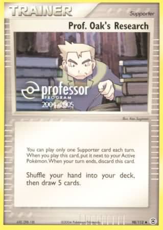 Prof Oaks Research (98/112) (2004 2005) [Professor Program Promos] | Odin's Place