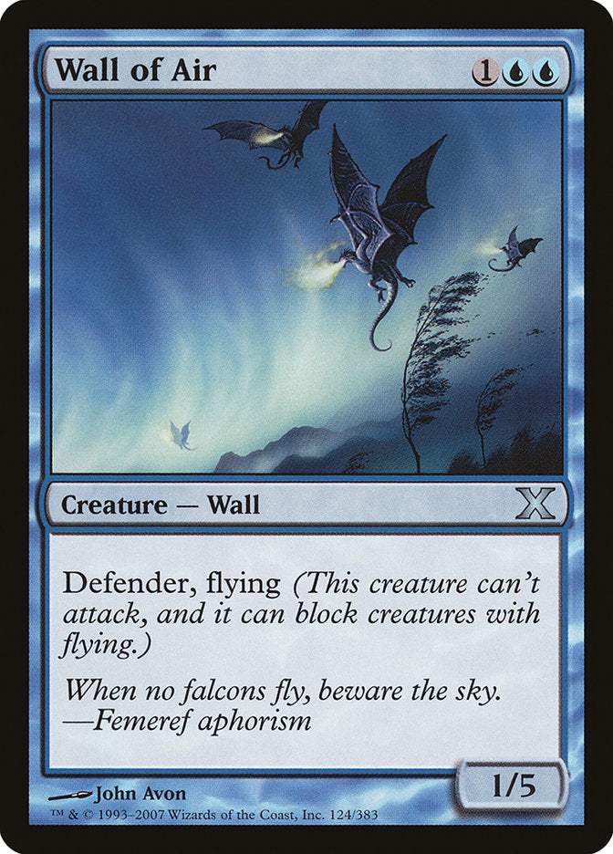 Wall of Air (124) [Tenth Edition] | Odin's Place