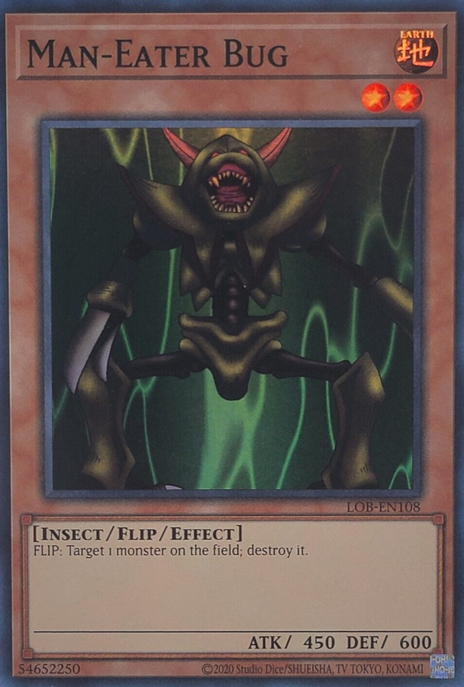 Man-Eater Bug (25th Anniversary) [LOB-EN108] Super Rare | Odin's Place