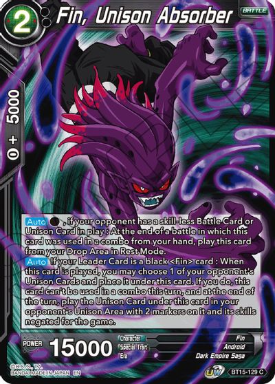 Fin, Unison Absorber (BT15-129) [Saiyan Showdown] | Odin's Place