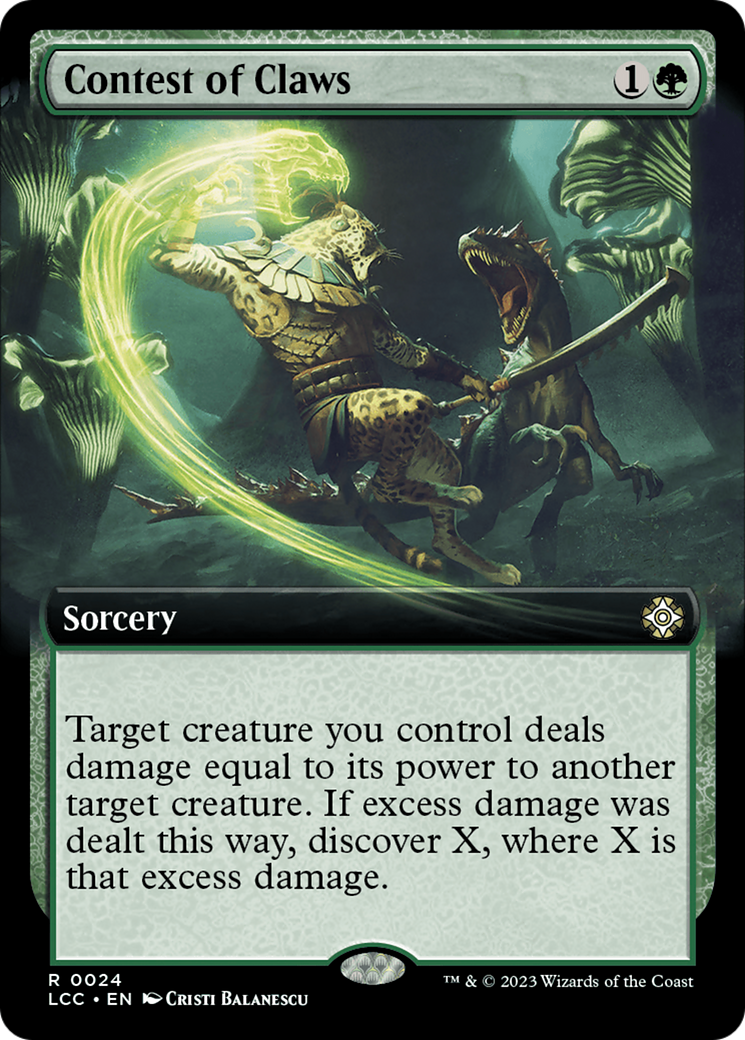 Contest of Claws (Extended Art) [The Lost Caverns of Ixalan Commander] | Odin's Place