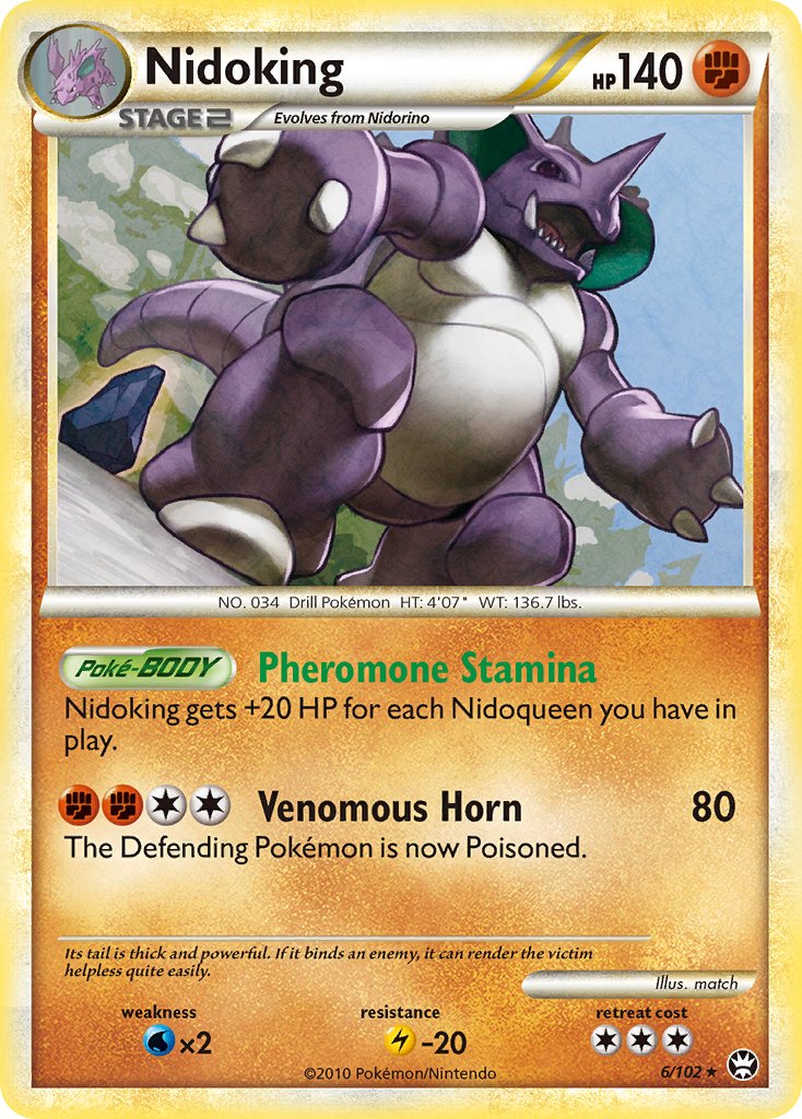 Nidoking (6/102) (Theme Deck Exclusive) [HeartGold & SoulSilver: Triumphant] | Odin's Place