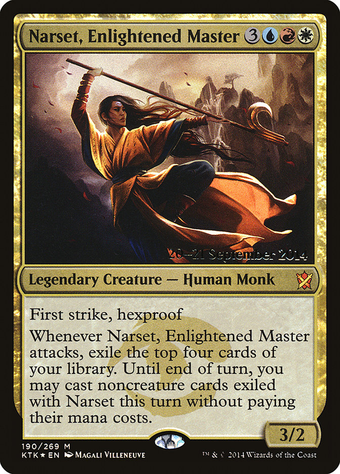 Narset, Enlightened Master (190) [Khans of Tarkir Prerelease Promos] | Odin's Place