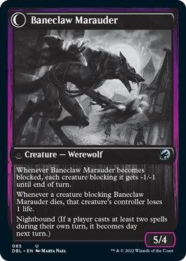 Baneblade Scoundrel // Baneclaw Marauder [Innistrad: Double Feature] | Odin's Place