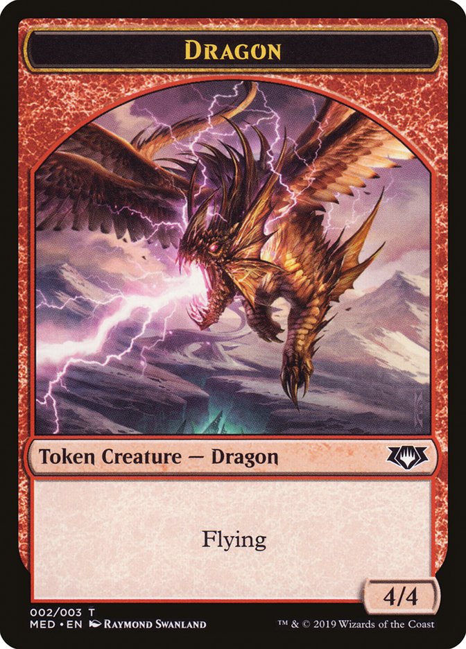 Dragon Token (2) [Mythic Edition Tokens] | Odin's Place