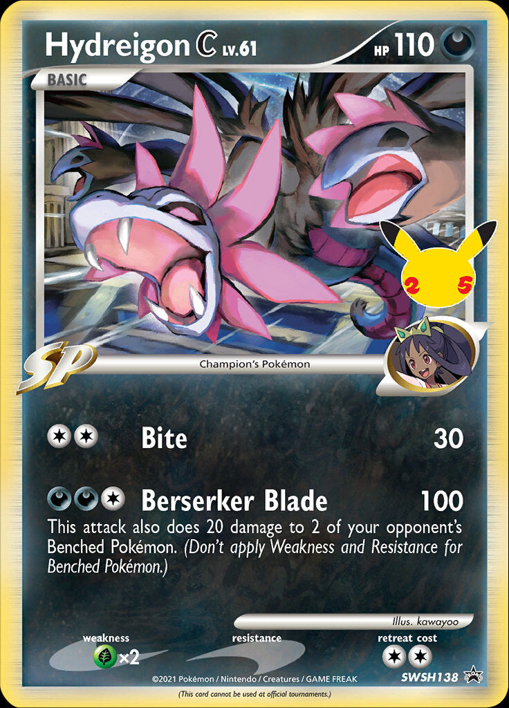 Hydreigon C (SWSH138) (Jumbo Card) [Sword & Shield: Black Star Promos] | Odin's Place