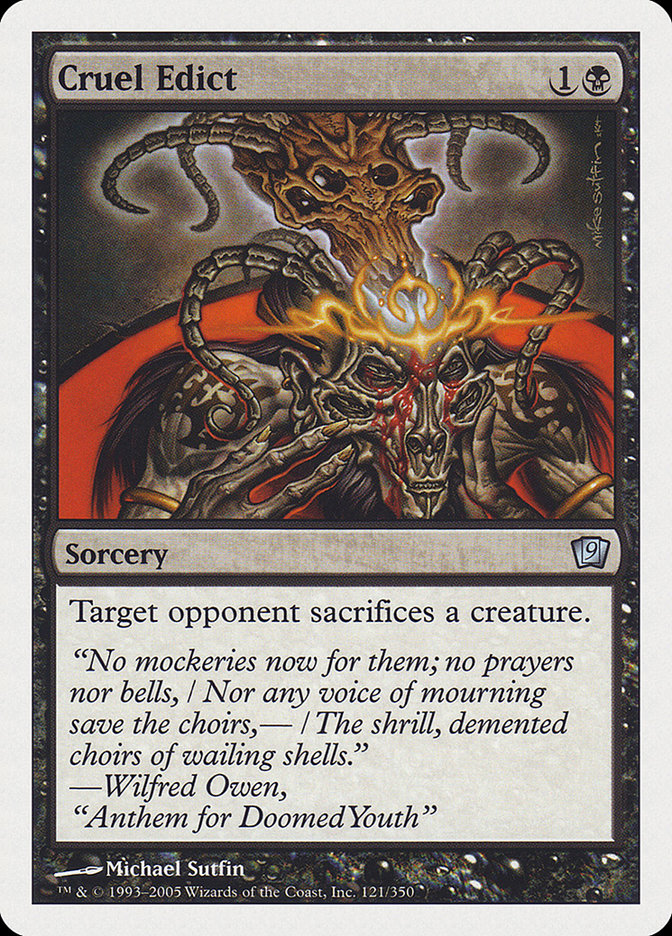 Cruel Edict (121) [Ninth Edition] | Odin's Place