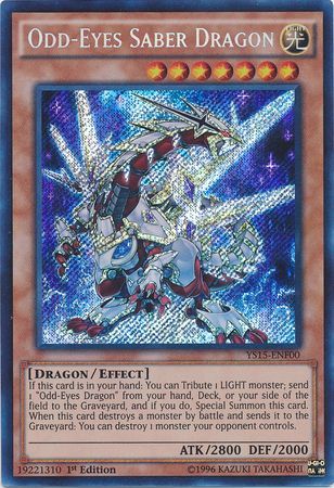 Odd-Eyes Saber Dragon [YS15-ENF00] Secret Rare | Odin's Place