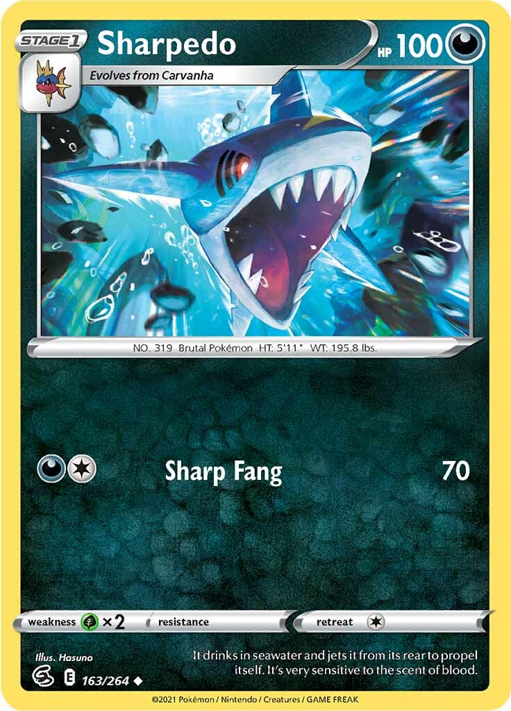 Sharpedo (163/264) [Sword & Shield: Fusion Strike] | Odin's Place