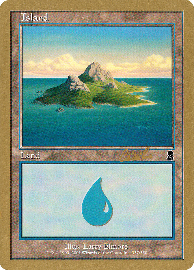 Island (cr337a) (Carlos Romao) [World Championship Decks 2002] | Odin's Place