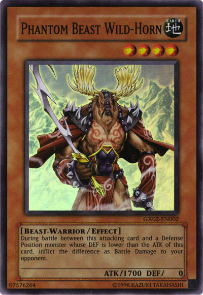 Phantom Beast Wild-Horn [GX02-EN002] Super Rare | Odin's Place