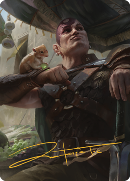 Minsc & Boo, Timeless Heroes Art Card (38) (Gold-Stamped Signature) [Commander Legends: Battle for Baldur's Gate Art Series] | Odin's Place