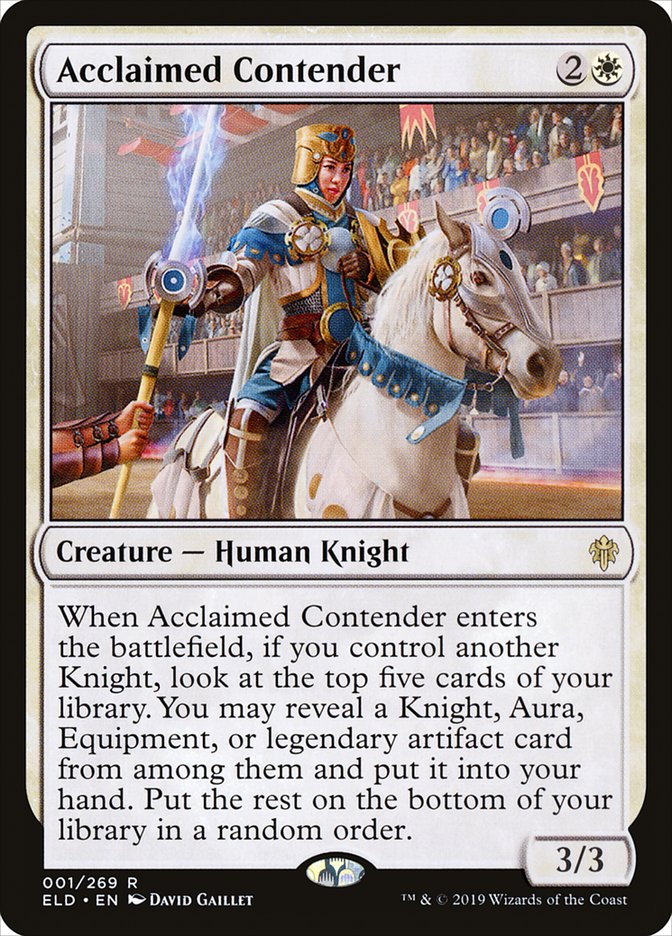 Acclaimed Contender [Throne of Eldraine] | Odin's Place