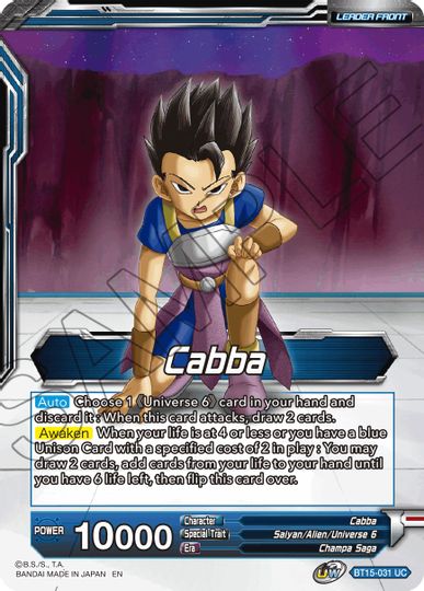 Cabba // SS Cabba, Proud Volley (BT15-031) [Saiyan Showdown Prerelease Promos] | Odin's Place
