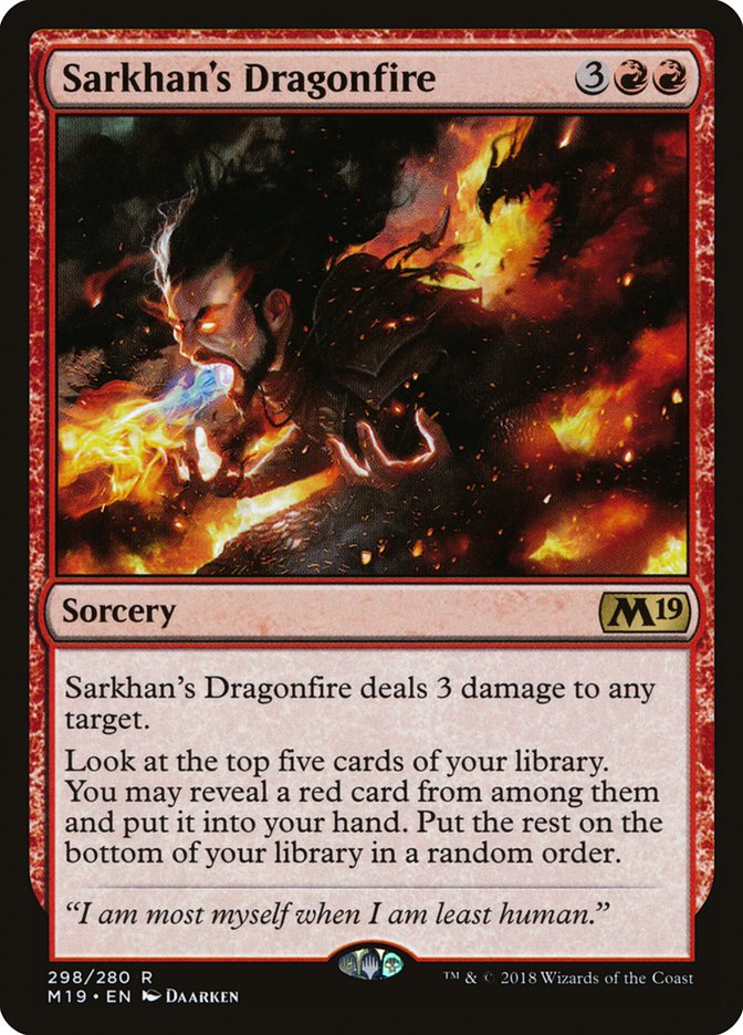 Sarkhan's Dragonfire (298) [Core Set 2019] | Odin's Place