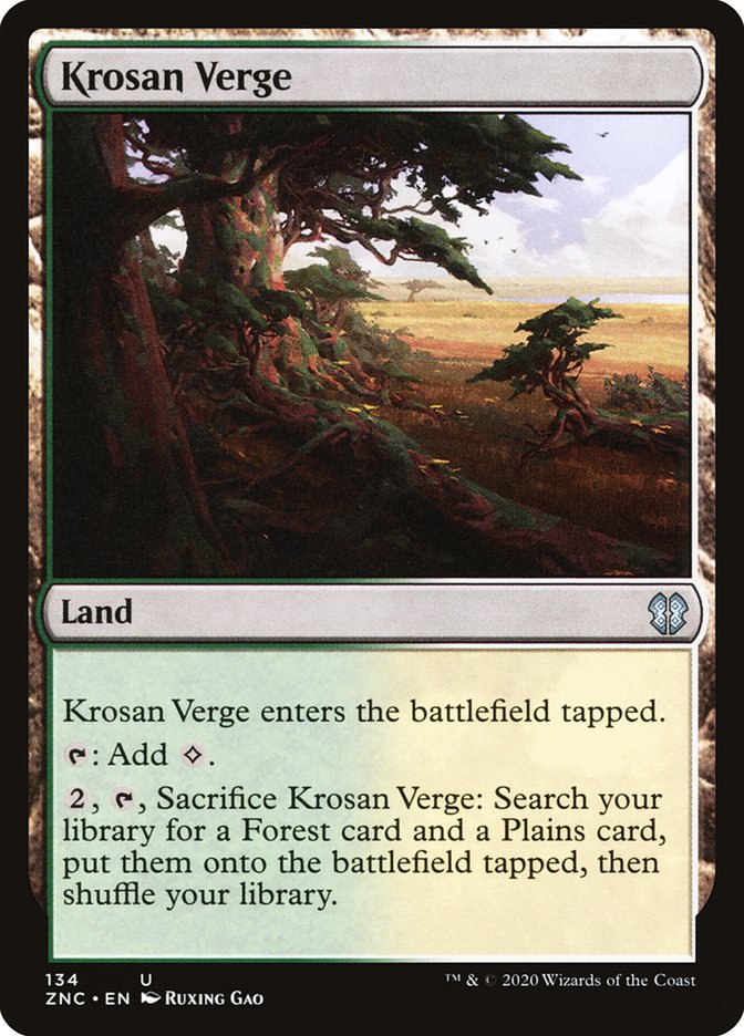 Krosan Verge [Zendikar Rising Commander] | Odin's Place