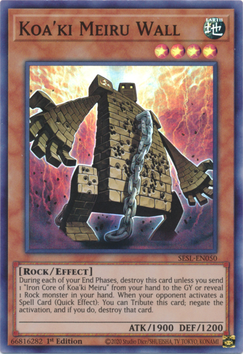 Koa'ki Meiru Wall [SESL-EN050] Super Rare | Odin's Place