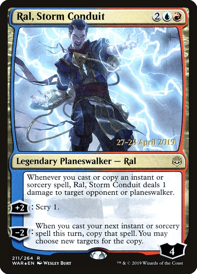 Ral, Storm Conduit (211) [War of the Spark Prerelease Promos] | Odin's Place