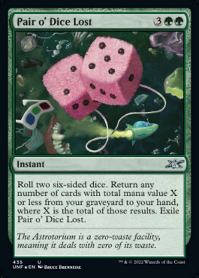 Pair o' Dice Lost (Galaxy Foil) [Unfinity] | Odin's Place