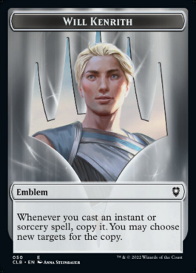Will Kenrith Emblem // Copy Double-Sided Token [Commander Legends: Battle for Baldur's Gate Tokens] | Odin's Place