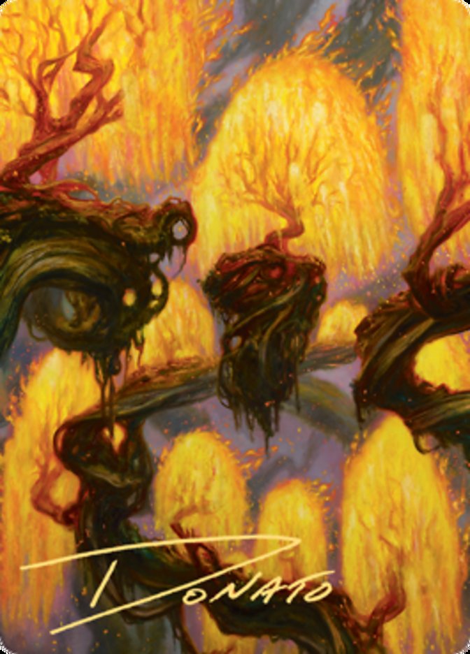 Grove of the Burnwillows Art Card (Gold-Stamped Signature) [Zendikar Rising Art Series] | Odin's Place