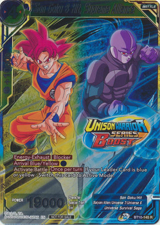Son Goku & Hit, Supreme Alliance (Event Pack 08) (Alternate Foil) (BT10-145) [Tournament Promotion Cards] | Odin's Place