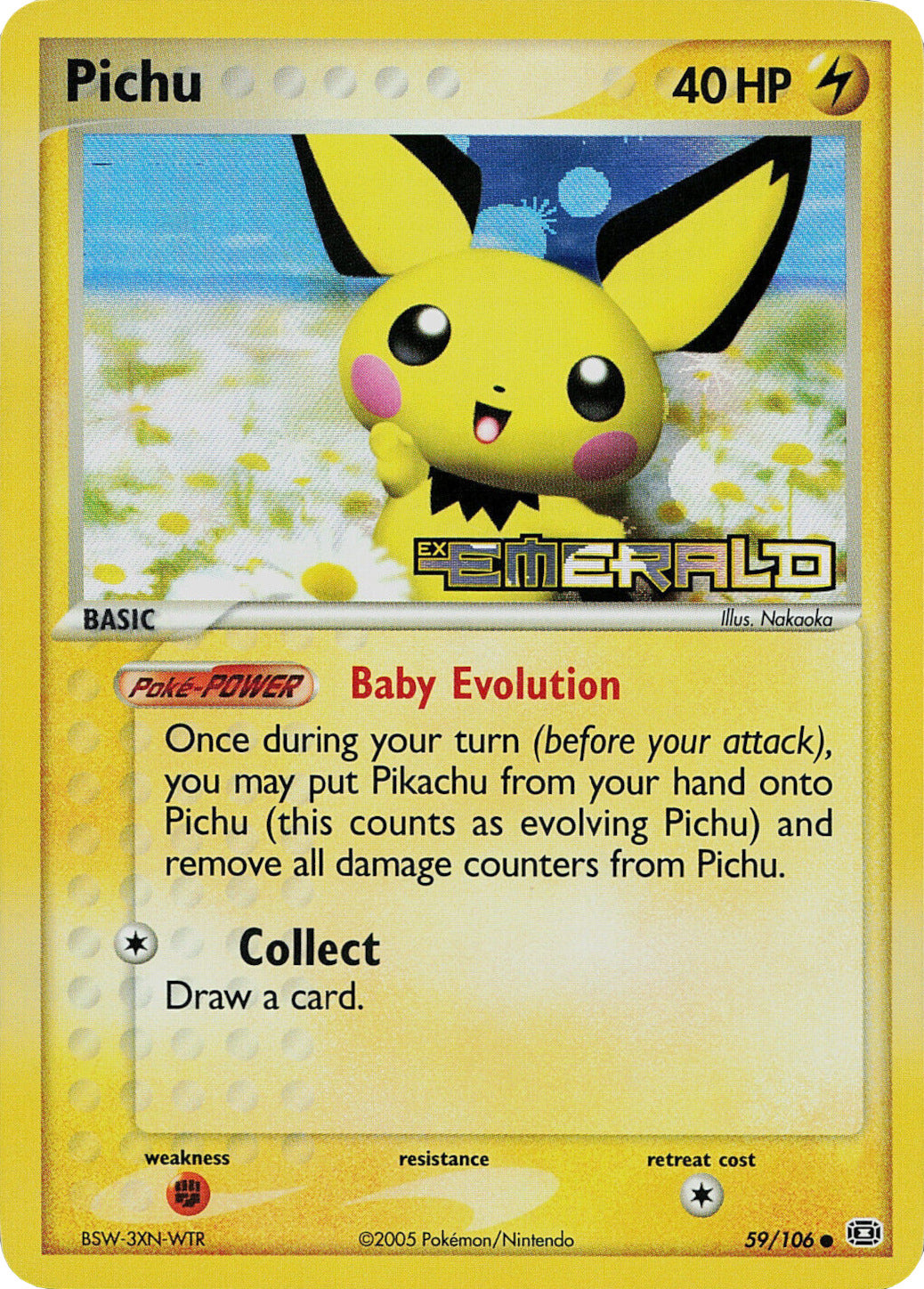 Pichu (59/106) (Stamped) [EX: Emerald] | Odin's Place