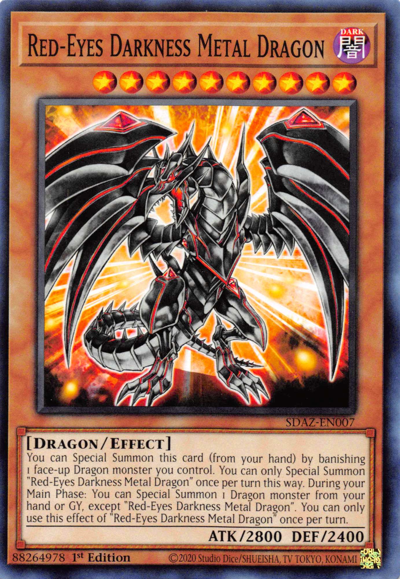 Red-Eyes Darkness Metal Dragon [SDAZ-EN007] Common | Odin's Place