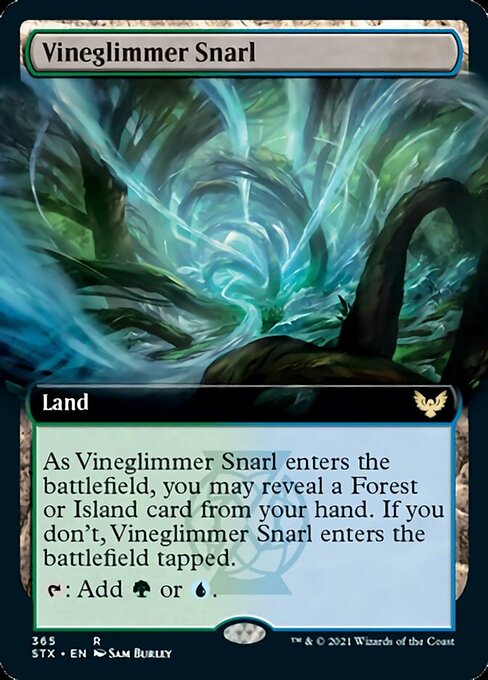 Vineglimmer Snarl (Extended Art) [Strixhaven: School of Mages] | Odin's Place