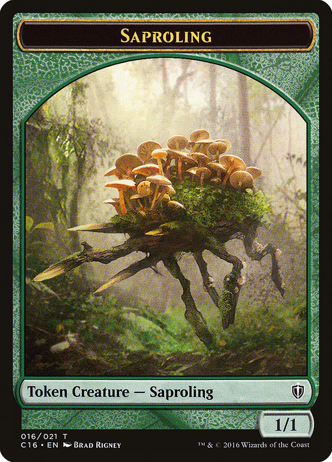 Bird (002) // Saproling (016) Double-Sided Token [Commander 2016 Tokens] | Odin's Place