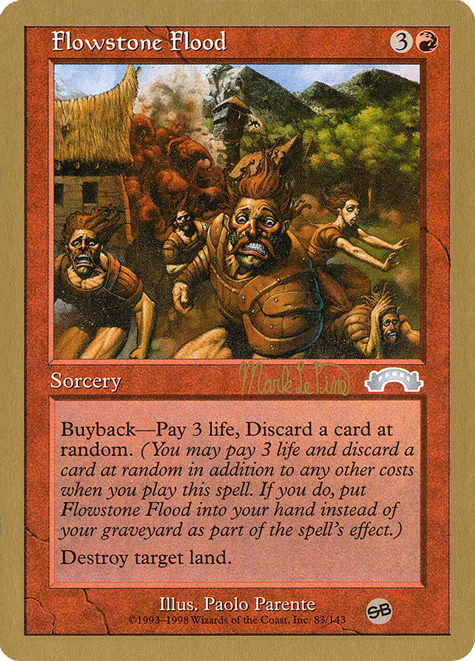 Flowstone Flood (Mark Le Pine) (SB) [World Championship Decks 1999] | Odin's Place