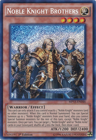 Noble Knight Brothers [MP15-EN046] Secret Rare | Odin's Place