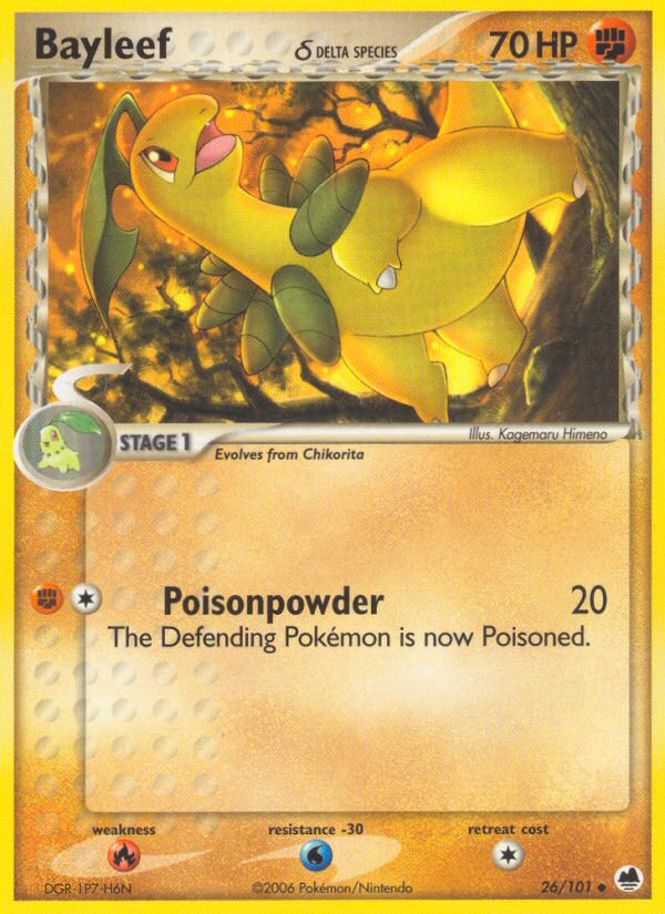 Bayleef (26/101) (Delta Species) [EX: Dragon Frontiers] | Odin's Place