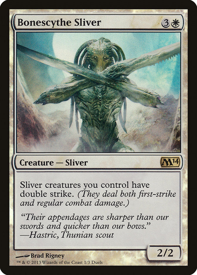 Bonescythe Sliver (1) (Duels of the Planeswalkers Promos) [Duels of the Planeswalkers Promos 2013] | Odin's Place