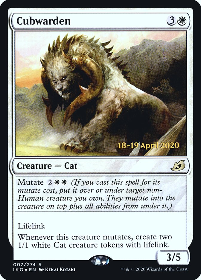 Cubwarden [Ikoria: Lair of Behemoths Prerelease Promos] | Odin's Place