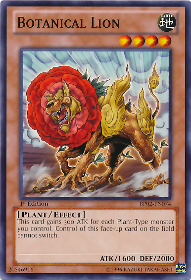 Botanical Lion [BP02-EN074] Mosaic Rare | Odin's Place